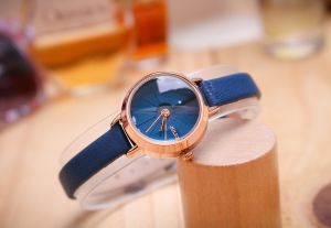 Đồng Hồ Nữ JA-979D Julius Hàn Quốc Dây Da (Xanh)