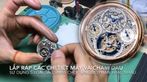 Lau dầu, bảo dưỡng đồng hồ máy cơ Thụy Sĩ