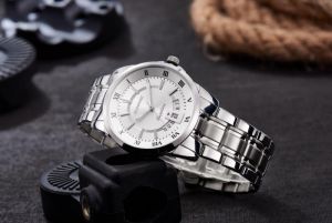 Đồng hồ nam Sunrise dây kim loại