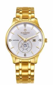 Đồng hồ nam Sunrise dây kim loại